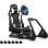 Cockpit de simulación de carreras GTPLAYER con altavoces y soporte para volante y pedales Blanco