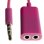 Cable minijack Dam Electronics doble entrada 3,5 mm PVC y metal