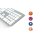 Teclado Mobility Lab Ultra-fino AZERTY com teclado numérico USB para Mac
