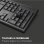 Tastiera Mobility Lab Alpha Combo wireless Azerty 2.4G USB ergonomica nera