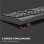 Tastiera Mobility Lab Alpha Combo wireless Azerty 2.4G USB ergonomica nera