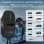 Wallbox JUNSUN 22 kW Triphasé Type 2 6 m Noir