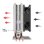 Refrigeração Ar UNYKAch Socket Intel LGA 1851 AMD AM5 92x123x65mm UNYCool H21 ARGB