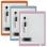Pizarra magnetisch Nobo draagbaar met wisser 216x280 mm wit