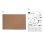 Wandbord Nobo Essence kurk 600x450 mm