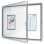 Vitrine NOBO Premium Plus fond magnetique 8 x A4