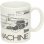Taza Planos Delorean Regreso Al Futuro Back To The Future 300 Mls