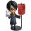 Figura Harry Potter Con Hedwig Y Estandarte Gryffindor 15 Cms