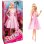 Figura Barbie Con Vestido Rosa Gingham Articulada 30 Cms