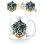 Taza Escudo Slytherin Harry Potter Cerámica 315 Mls
