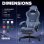 Sedia da gaming GTPLAYER Ergonomica con supporto lombare e schiena allargata