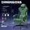 Sedia GTPLAYER Gaming Ergonomica con supporto lombare verde