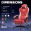 Sedia gaming GTPLAYER Ergonomica con supporto lombare e schienale largo
