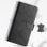 Custodia folio Avizar in pelle nera con supporto e porta carte per Motorola Moto G86