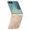 Funda Avizar rígida brillante rosa champán para Samsung Galaxy Z Flip7