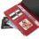 Custodia Avizar in pelle sintetica rossa con tracolla per Galaxy A16 e A26