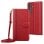Custodia Avizar in pelle sintetica rossa con tracolla per Galaxy A16 e A26