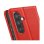 Capa para Telemóvel Avizar Carteira Couro Sintético Vermelha com Suporte para Galaxy A56 / A36