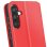 Capa Avizar em couro sintético vermelho com porta-cartões e suporte para Samsung Galaxy A56 5G