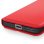 Capa Avizar em couro sintético vermelho com porta-cartões e suporte para Samsung Galaxy A56 5G