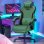 Sedia Gaming GTPLAYER Ergonomica Con Supporto Lombare Schienale Reclinabile
