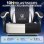Sedia Gaming GTPLAYER Ergonomica Supporto Lombare Reclinabile 150kg