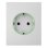 Tomada Inteligente Ajax CenterCover Branco Tipo F OutletCore Jeweller