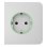 Tomada Inteligente Ajax SideCover Branco Tipo F compatível Jeweller