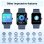 Blackview Smartwatch Bluetooth 5.3 1,85" Azul Correa S/M