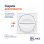 Extractor de Baño Ultraplano Bilake 14W 100mm Frontal de Cristal Blanco Silencioso Clapeta Antirretorno