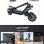 Patinete eléctrico Joyor Motor Dual 1600W Autonomía 100km Ruedas 11" Negro