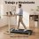 Faltbares Laufband AKLUER - Doppel-Funktion Laufen & Massage