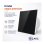 Extractor de Baño Ultraplano Bilake Cristal Negro 14W 100mm 80 m³/h Ultra Silencioso Clapeta Antirretorno