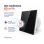Extractor de Baño Ultraplano Bilake Cristal Negro 14W 100mm 80 m³/h Ultra Silencioso Clapeta Antirretorno