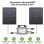 Panel Solar Flexible Lionshee Kit Solar Balcón 800W 4 Paneles Microinversor WiFi IP67