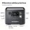 Estação de energia AFERIY 512Wh 8 portas AC/DC/USB Bateria LiFePO4 Painel solar 100W