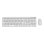 Tastiera Gembird KBS-WMS-01-W completa wireless con mouse bianco US International
