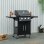 Barbecue a gas Welltin 3 queimadores 8,7 kW com armarios e rodas