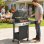 Barbacoa de gas Welltin 3 quemadores 8,1 kW hierro fundido armario ruedas