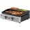 Barbacoa de gas portátil Welltin 2 quemadores 5kW plancha y rejilla negra