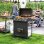 Barbacoa de Gas Welltin 4 Quemadores con Quemador Lateral Termómetro