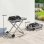 Barbacoa de Gas Plegable Portátil Welltin 2,5 kW con Ruedas y Termómetro