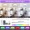 Deckenventilator mit Licht Welltin EU-KBS-W15K001-WH 38cm LED RGB DC Motor Leise Reversibel App Fernbedienung