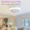Deckenventilator mit Licht Welltin EU-KBS-W15K001-WH 38cm LED RGB DC Motor Leise Reversibel App Fernbedienung