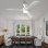 Ventilatore da Soffitto con Luce Welltin EU52WH-1007WH-1L 52'' Motore DC Silenzioso 6 Velocità Telecomando