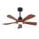 Ventilateur de Plafond avec Lumière Welltin EU42SH-5020BK-1L 42'' 6 Vitesses DC Silencieux Télécommande LED Réglable Hiver