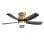 Deckenventilator mit Licht Welltin EU-KBS-42K030-BG-DC-ABS-BK 42'' 6 Stufen DC Motor Leise Fernbedienung