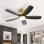 Deckenventilator mit Licht Welltin EU-KBS-42K030-BG-DC-ABS-BK 42'' 6 Stufen DC Motor Leise Fernbedienung