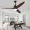 Deckenventilator mit Licht Welltin EU56SHT-1689BK-1LT 56'' DC Motor Leise 6 Stufen Fernbedienung