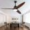 Deckenventilator mit Licht Welltin EU56SHT-1689BK-1LT 56'' DC Motor Leise 6 Stufen Fernbedienung